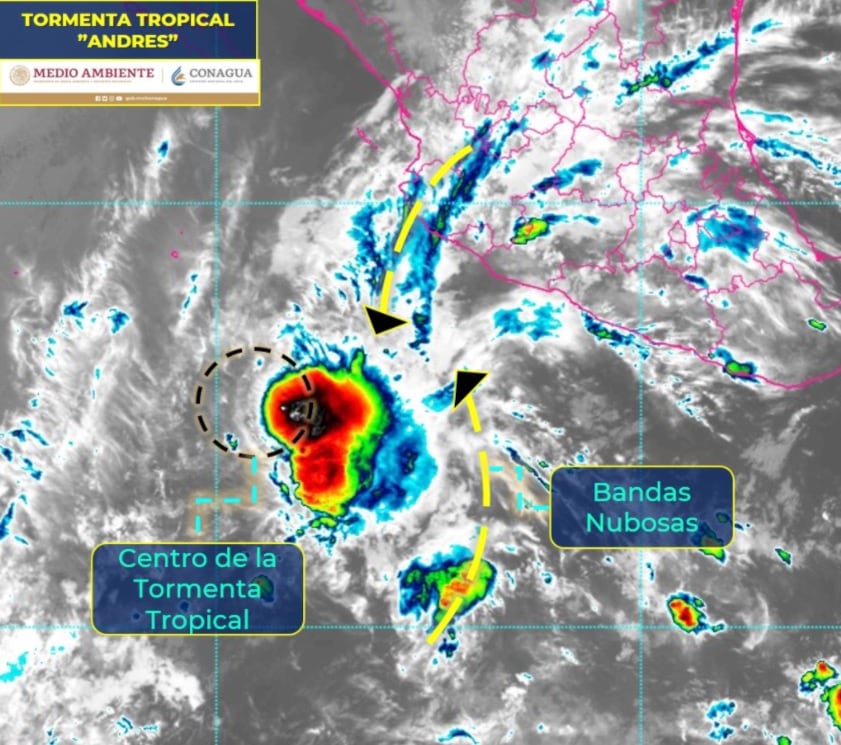 Tormenta tropical 'Andrés'