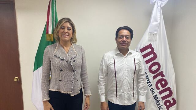 Mónica Lilia Rangel y Mario Delgado