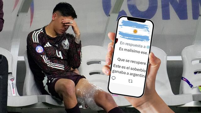 Argentinos se burlan de la lesión de Edson Álvarez