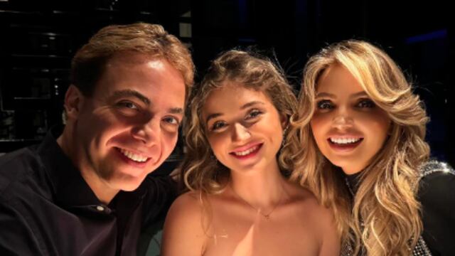 Cristian Castro, Angélica Rivera y Fernanda Castro