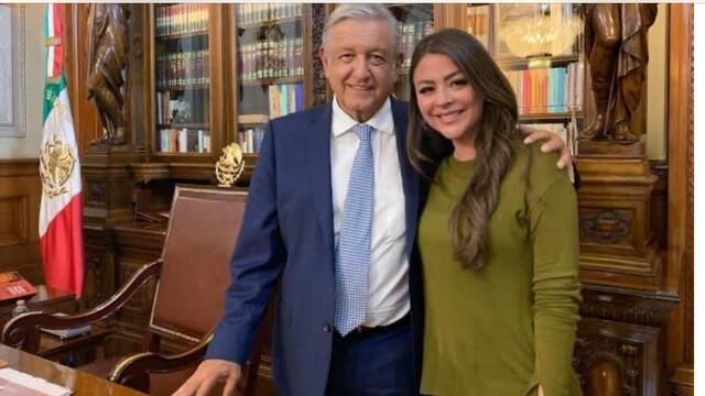 Sasil de León y AMLO