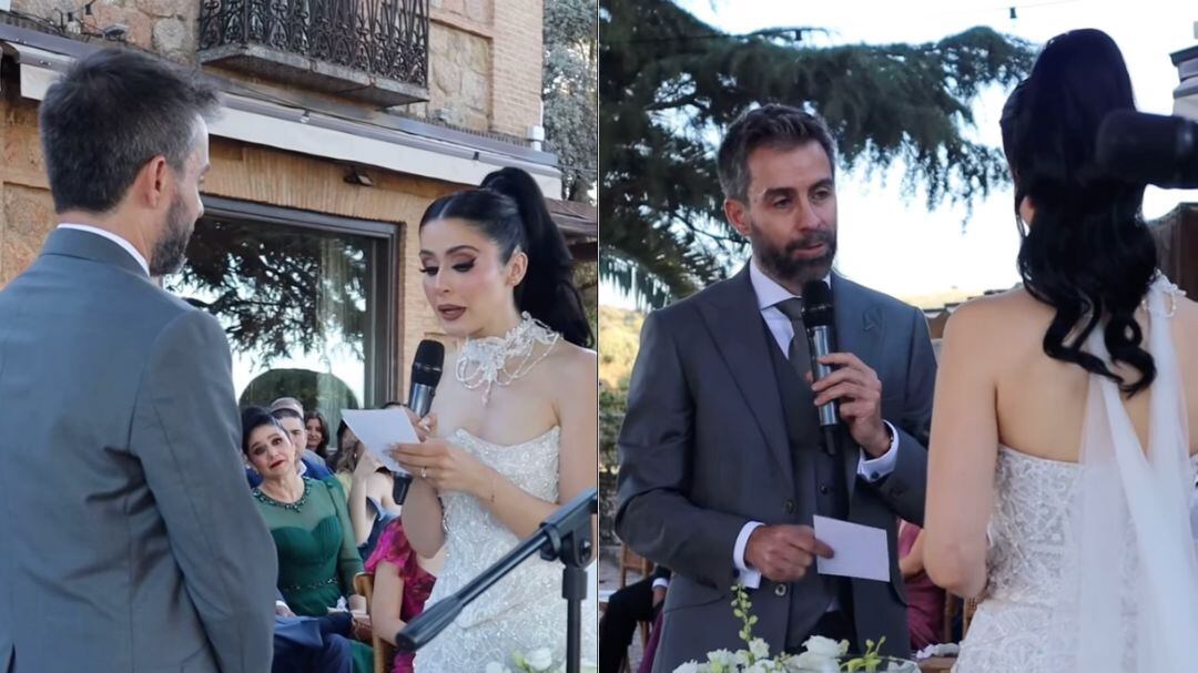 Una enamorada Lupita Villalobos le dedica un romántico mensaje a Juan Luis al casarse en este video de YouTube