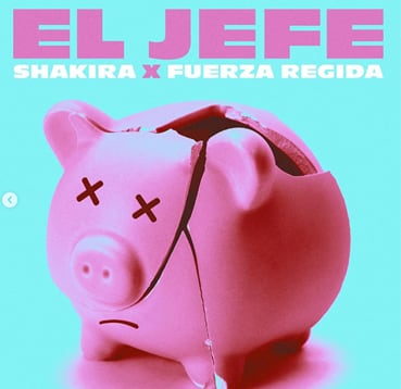 Shakira y Fuerza Regida han compartido oficialmente la portada de su sencillo “El Jefe”