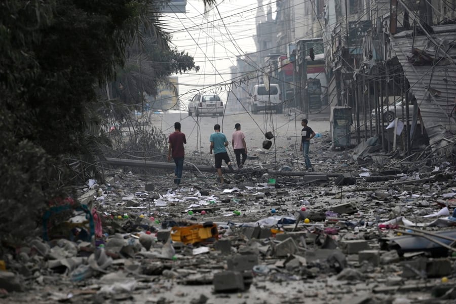 Bombardeos sobre Gaza
