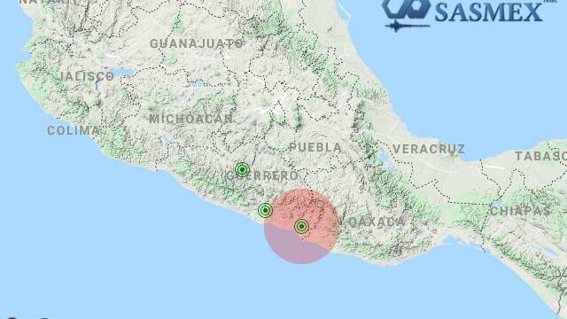 Posible epicentro del sismo que se percibió en la CDMX