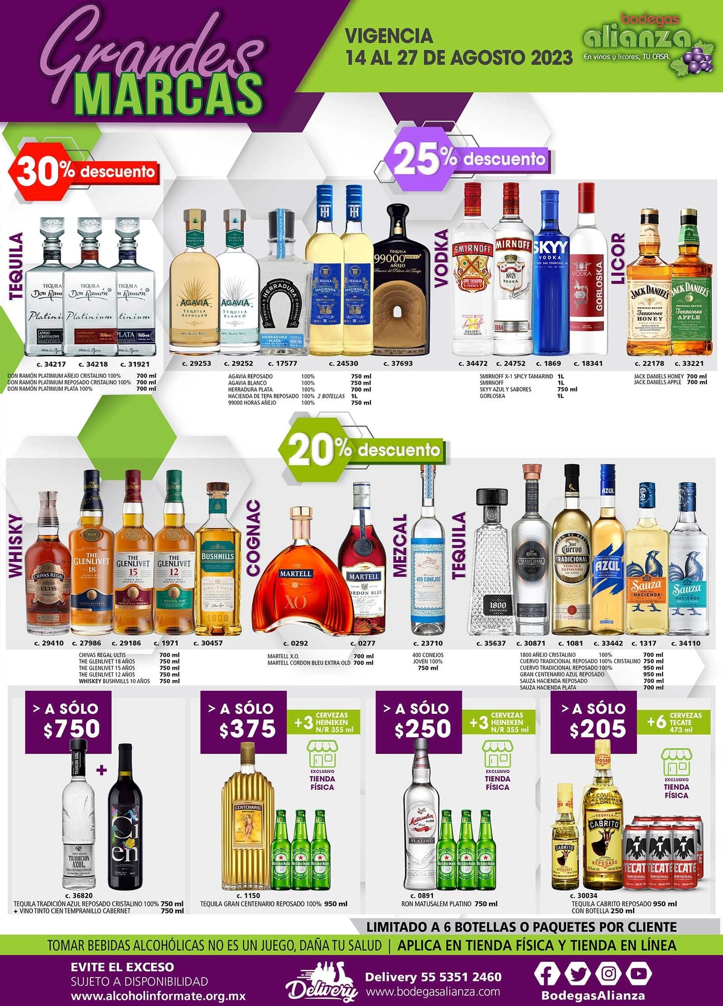 Bodegas Alianza vinos y licores 14 al 27 de agosto: Estas son las mejores ofertas