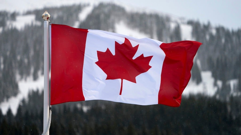 Bandera de Canadá.