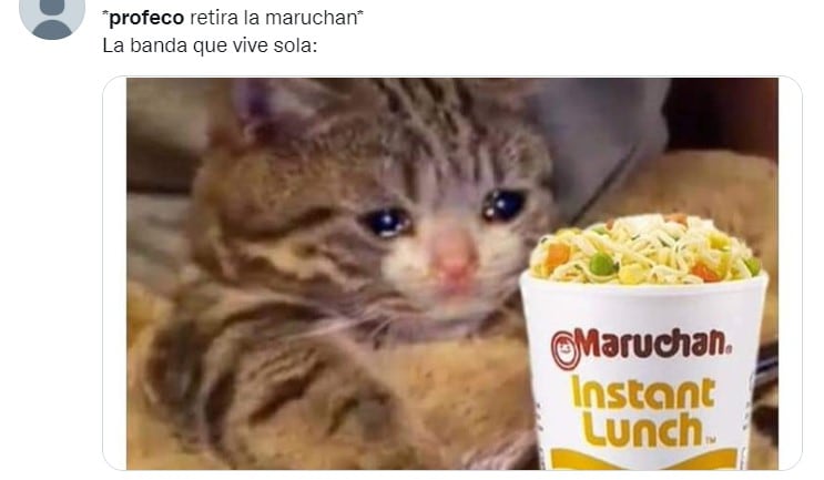 Meme por retiro de sopas instantáneas del mercado