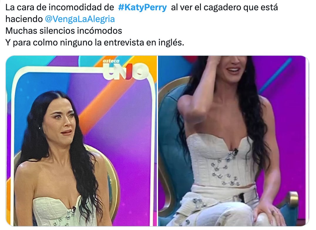 Katy Perry vivió momentos humildes en Venga la Alegría y los memes lo saben