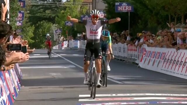 Isaac del Toro conquista el GP Industria & Artigianato y llega a 10 victorias en la temporada.