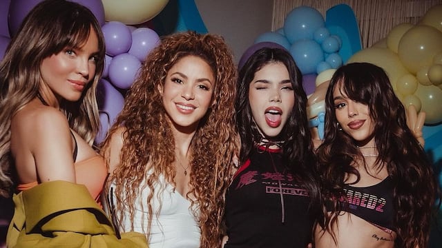 Belinda, Shakira, Kenia Os y Danna Paola
