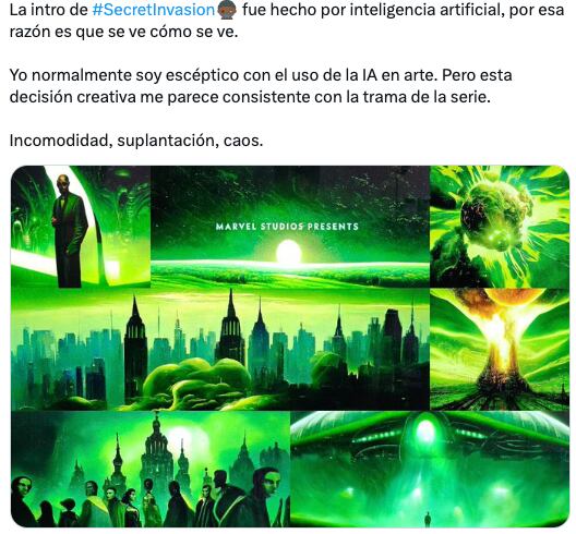 Intro de Secret Invasion, la nueva serie de Marvel, fue hecha por inteligencia artificial