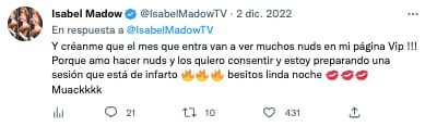 Isabel Madow ama hacer nudes