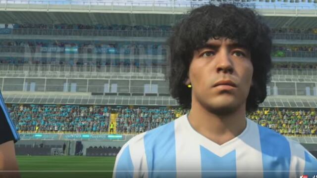 Así se aprecia el Maradona virtual.
