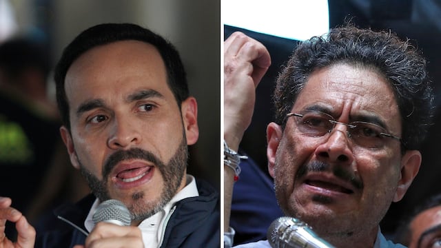 Candidatos presidenciales de Colombia: Abelardo de la Espriella, a la izquierda e Iván Cepeda