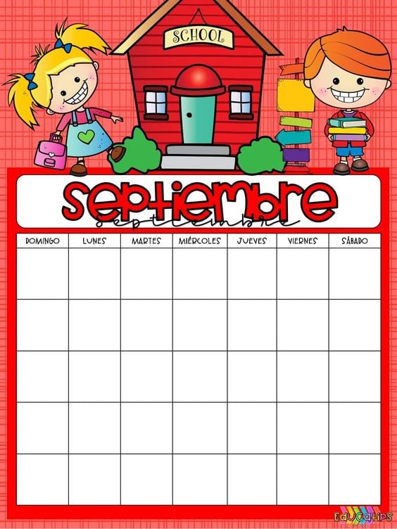 Calendario septiembre 2024 para imprimir