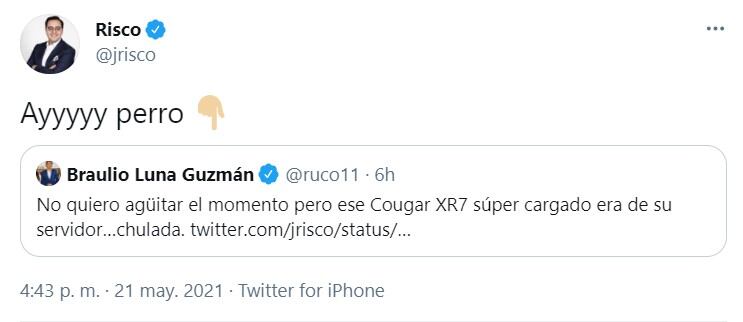 Tuit de Javier Risco