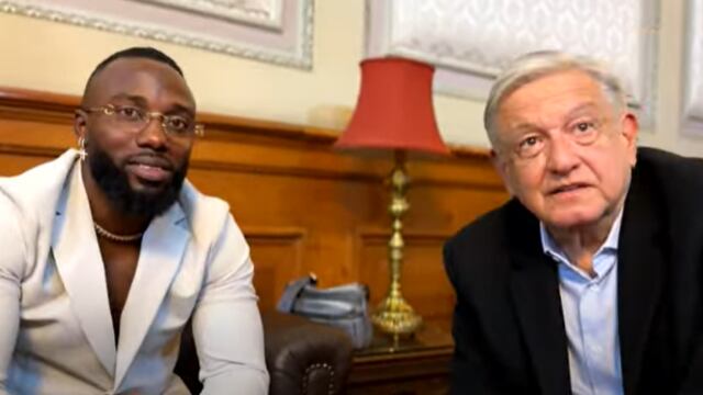 AMLO y Randy Arozarena