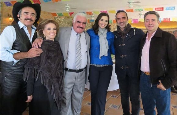 Familia de Vicente Fernández.
