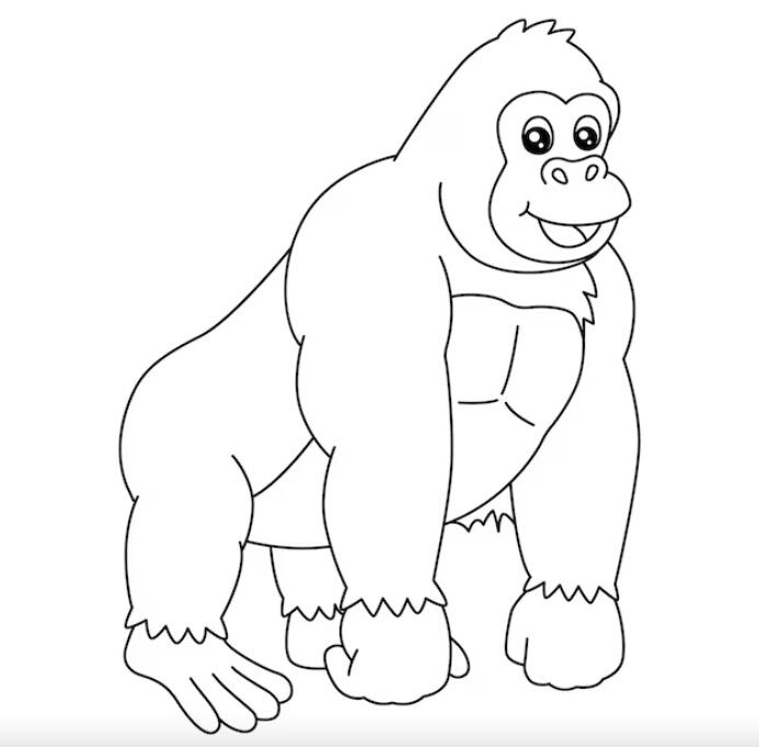 ¡Feliz Día del Gorila! 5 dibujos para colorear e imprimir