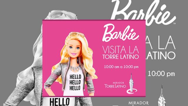La colección 'Barbie visita la Torre Latino' estará hasta septiembre