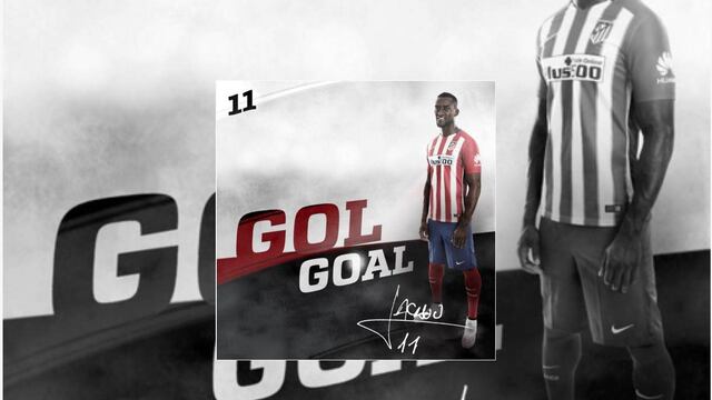 El delantero colombiano marca el 2-0 para el Atlético en Champions League. 