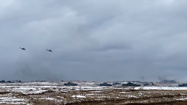 Helicópteros rusos en Bielorrusia