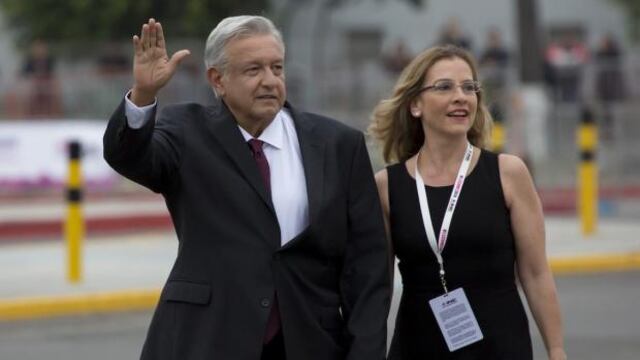 Andrés Manuel López Obrador y Beatriz Gutiérrez