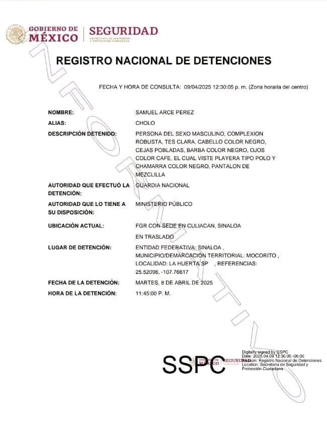 Samuel Arce Pérez "el Cholo"