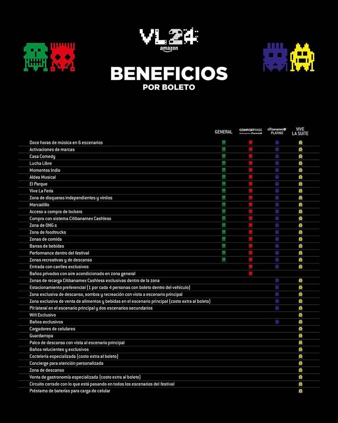 Beneficios de los abonos Vive Latino 2024
