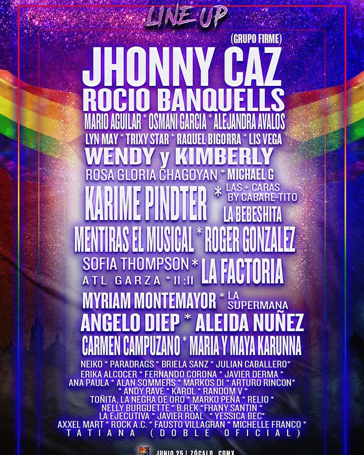 Cártel de marcha LGBT 2022 CDMX