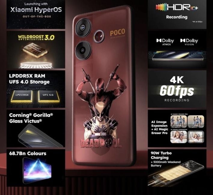 POCO F6 Deadpool & Wolverine