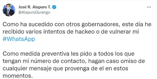 Gobernador de Durango