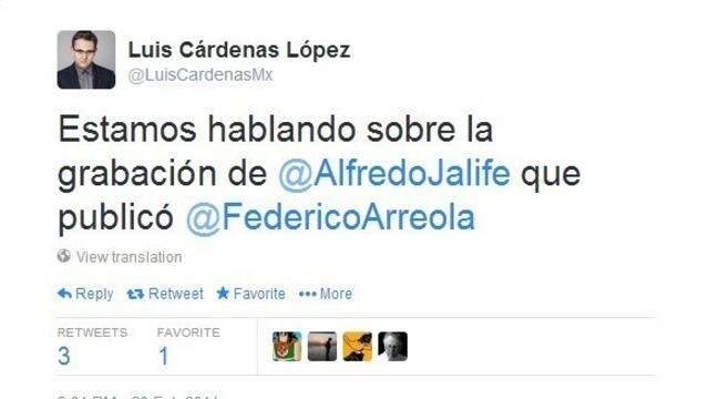 Alfredo Jalife es una persona muy virulenta y violenta: Luis Cárdenas