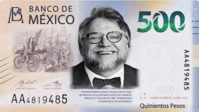 Así luciría Guillermo del Toro en un billete de 500.