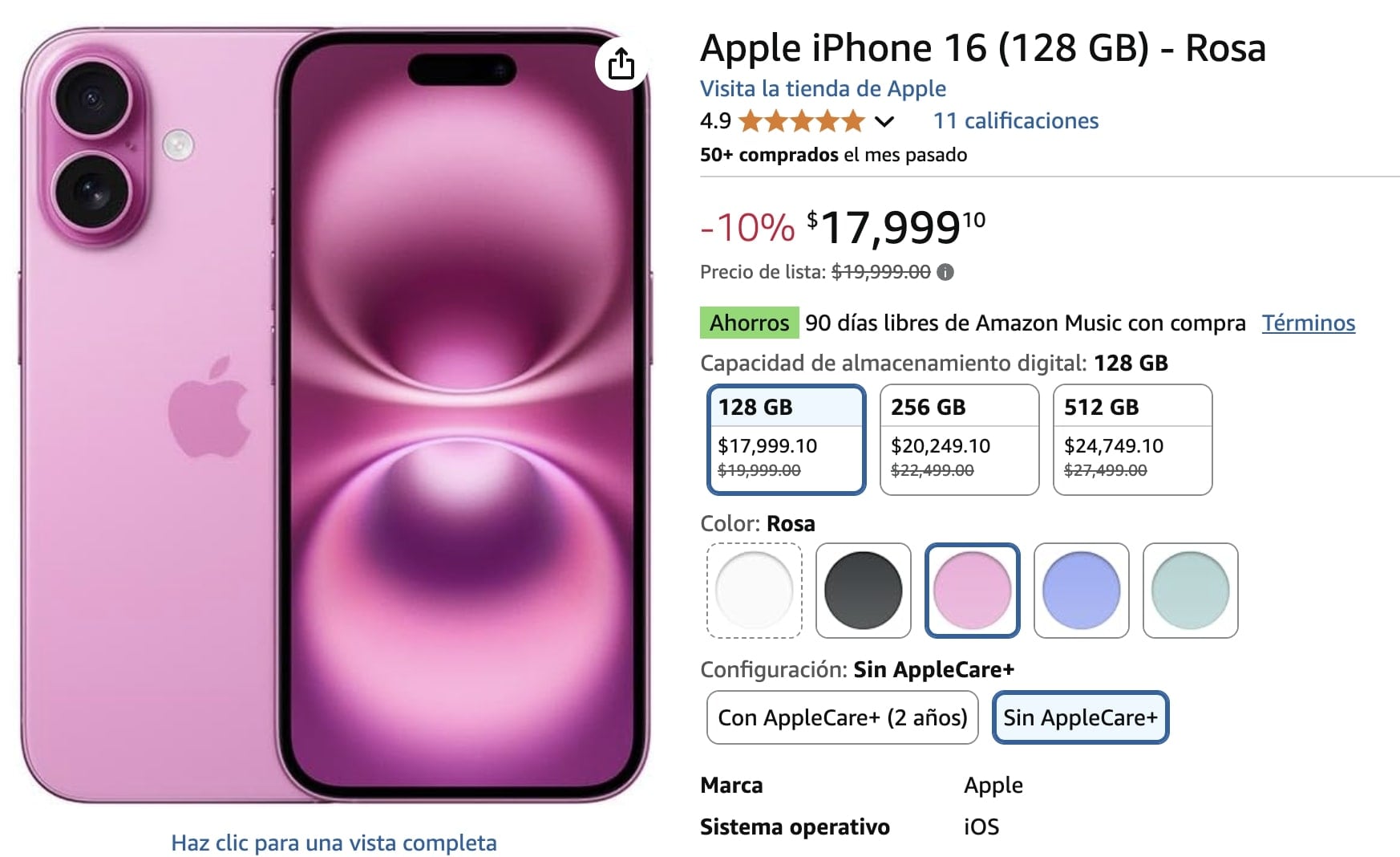 iPhone 16 (128 GB)