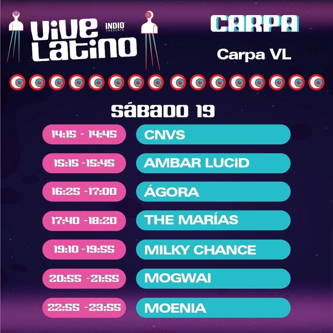 Horario Vive Latino 2022, sábado