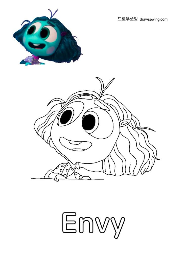 Dibujos de Envidia de Intensamente 2 para colorear