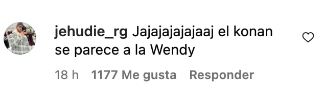 Usuarios comparan a Konan Big vestido de mujer con Wendy Guevara