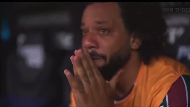 Marcelo rompe en llanto tras ganar la Copa Libertadores