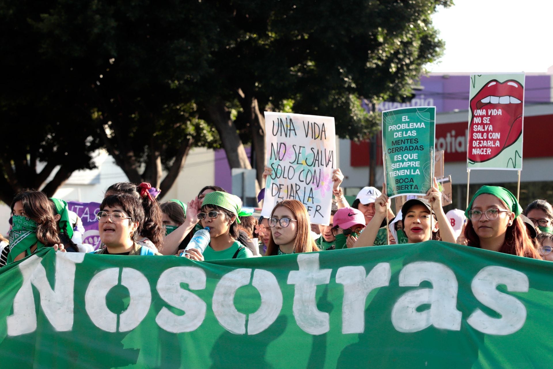 Manifestación a favor del aborto