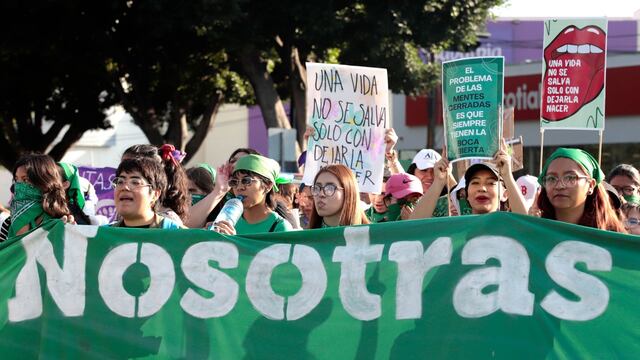 Manifestación a favor del aborto