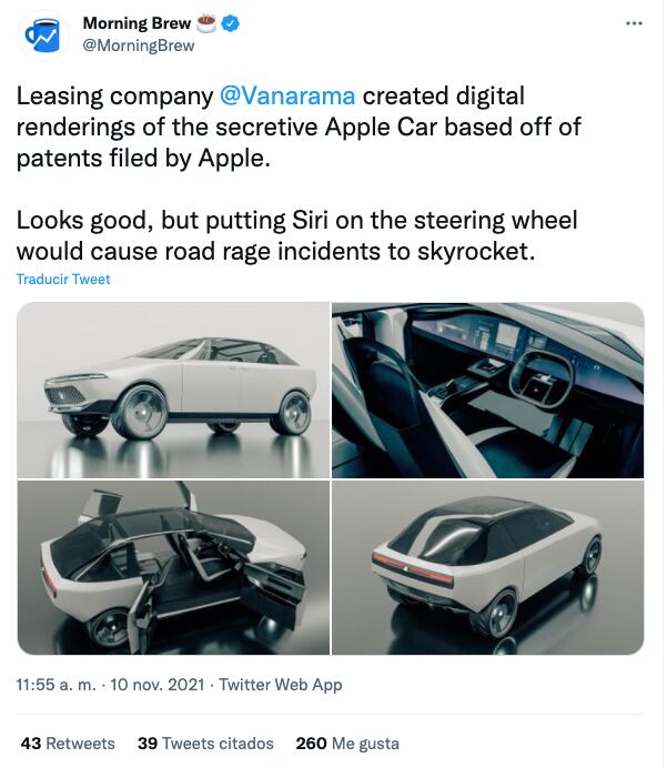 Concepto del Apple Car