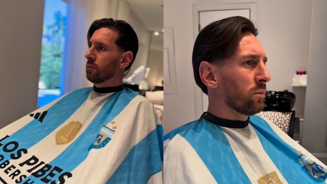Messi y una nueva polémica por su reacción tras cortarse el pelo en una barbería