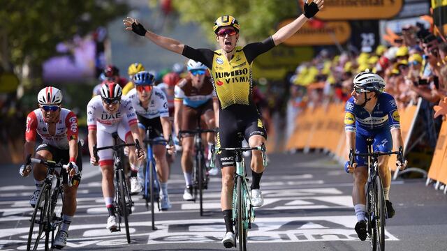 Wout van Aert se adjudicó la décima etapa del Tour de Francia