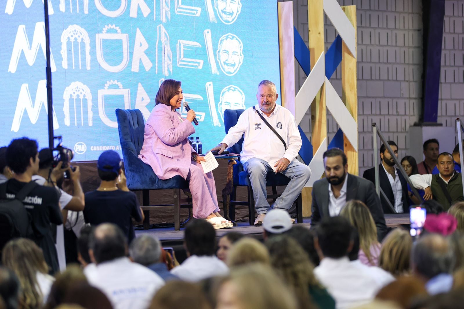 Xóchitl Gálvez y Mauricio Fernández sienten que en elecciones 2024 se juega un gobierno democrático contra uno autoritario