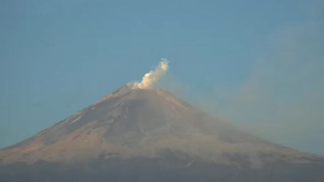 Volcán Popocatépetl el 26 de diciembre