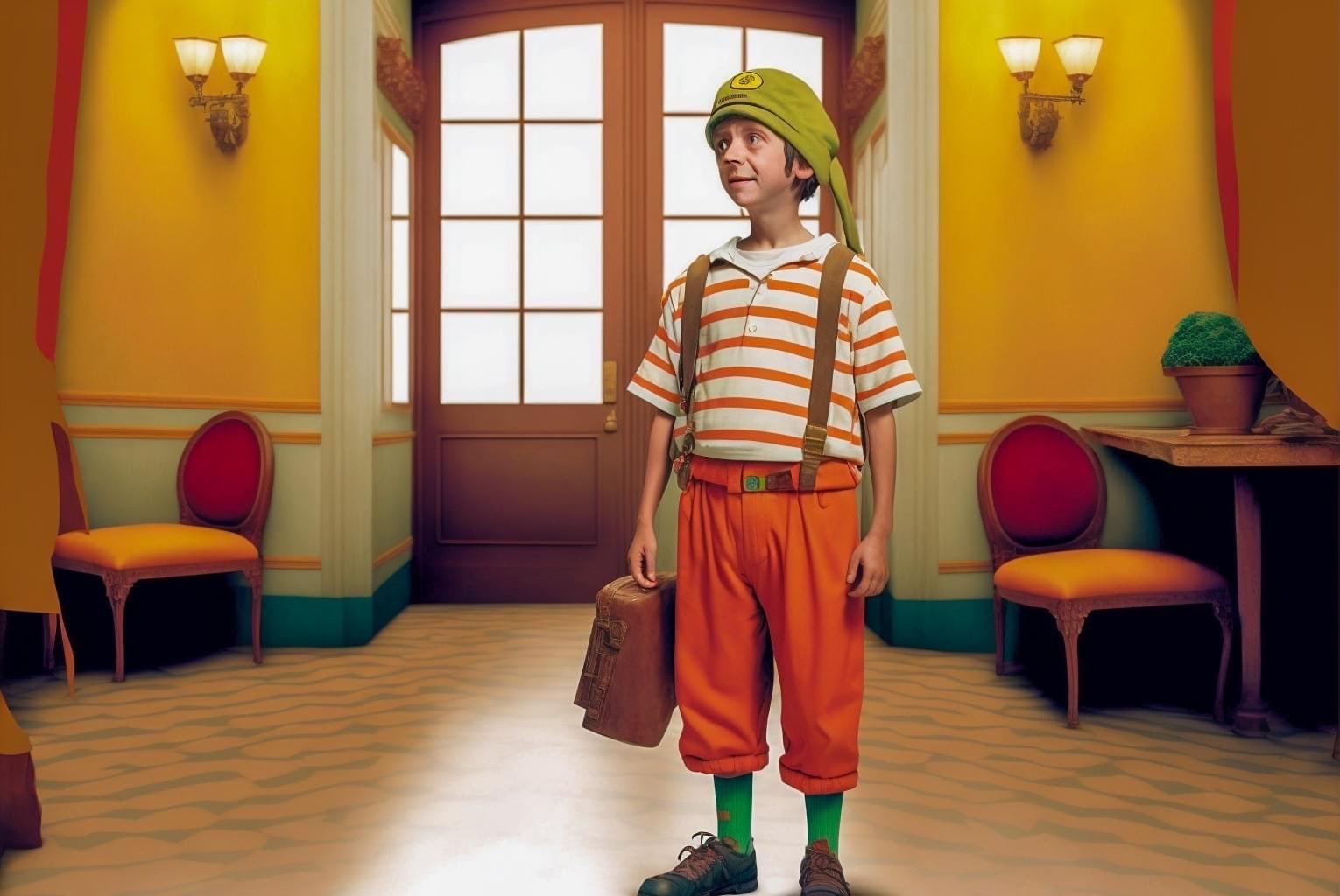 La IA que reimagina a los personajes del Chavo del 8 en una película de Wes Anderson