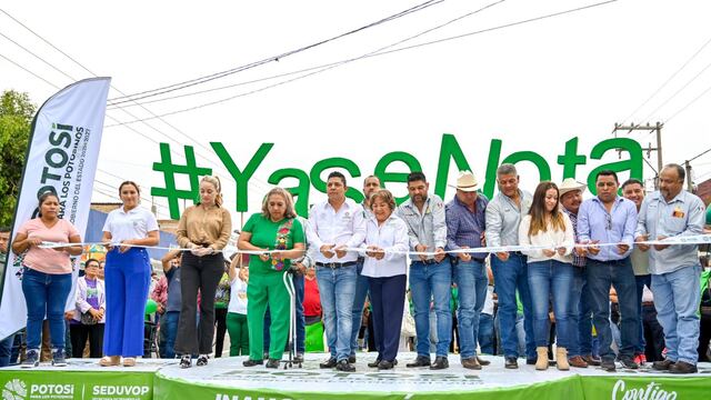 Ricardo Gallardo inauguró la avenida José de Gálvez