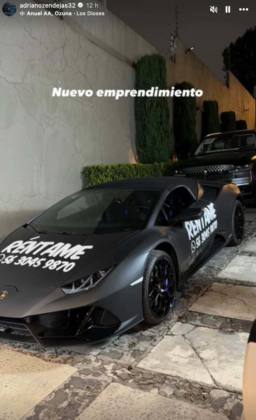 Adriano Zendejas sí es dueño del Lamborghini